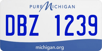 MI license plate DBZ1239