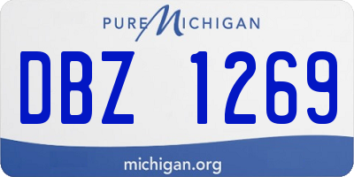 MI license plate DBZ1269