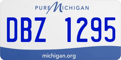 MI license plate DBZ1295