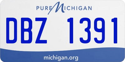 MI license plate DBZ1391