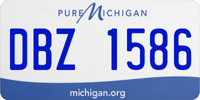 MI license plate DBZ1586