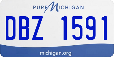 MI license plate DBZ1591