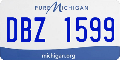 MI license plate DBZ1599