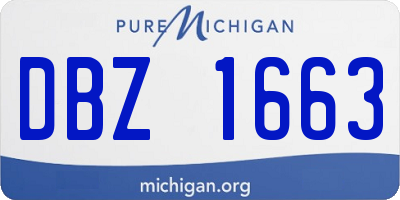 MI license plate DBZ1663