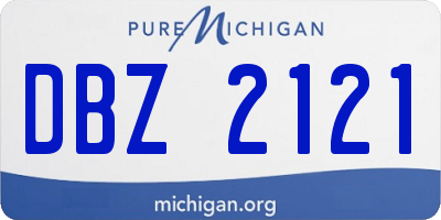 MI license plate DBZ2121