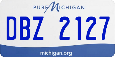 MI license plate DBZ2127