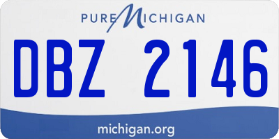 MI license plate DBZ2146