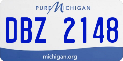 MI license plate DBZ2148