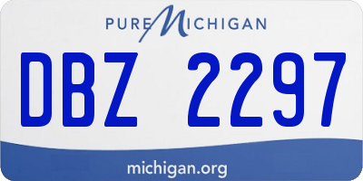 MI license plate DBZ2297