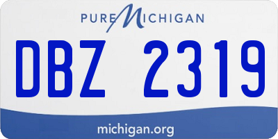 MI license plate DBZ2319