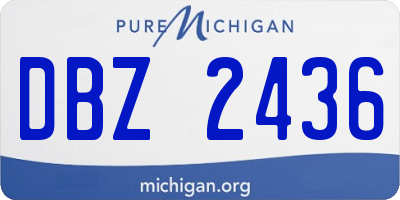 MI license plate DBZ2436