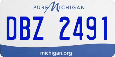 MI license plate DBZ2491