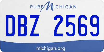 MI license plate DBZ2569