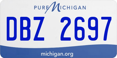 MI license plate DBZ2697