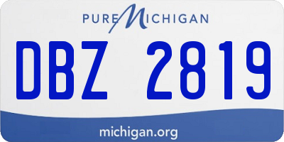 MI license plate DBZ2819