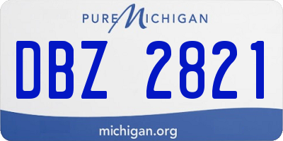 MI license plate DBZ2821