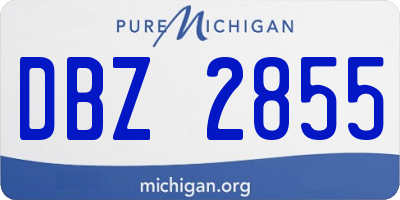 MI license plate DBZ2855