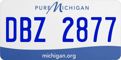 MI license plate DBZ2877