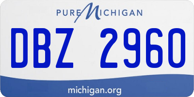 MI license plate DBZ2960