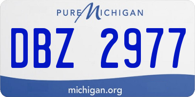 MI license plate DBZ2977