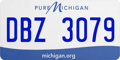 MI license plate DBZ3079