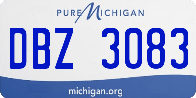 MI license plate DBZ3083