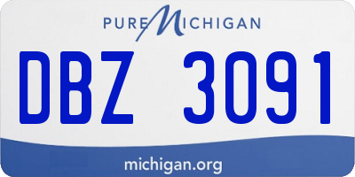 MI license plate DBZ3091