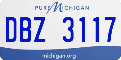 MI license plate DBZ3117