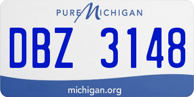 MI license plate DBZ3148