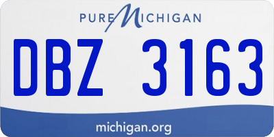 MI license plate DBZ3163