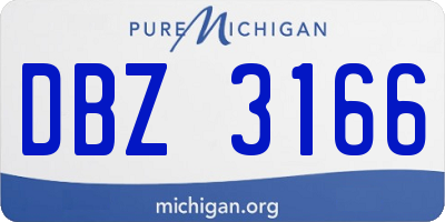 MI license plate DBZ3166