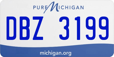 MI license plate DBZ3199