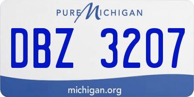 MI license plate DBZ3207