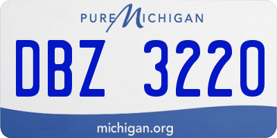 MI license plate DBZ3220