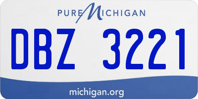 MI license plate DBZ3221