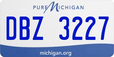 MI license plate DBZ3227