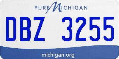 MI license plate DBZ3255