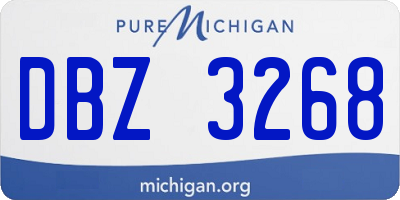 MI license plate DBZ3268