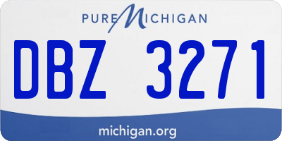 MI license plate DBZ3271