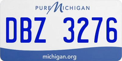 MI license plate DBZ3276