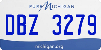 MI license plate DBZ3279