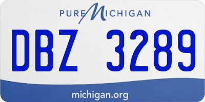 MI license plate DBZ3289