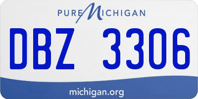 MI license plate DBZ3306