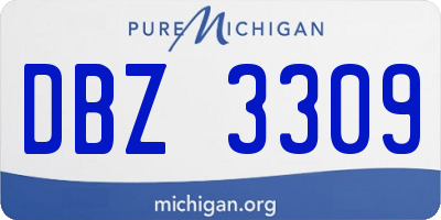 MI license plate DBZ3309