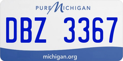 MI license plate DBZ3367