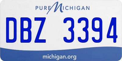 MI license plate DBZ3394