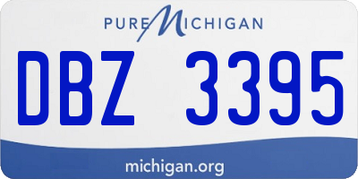 MI license plate DBZ3395