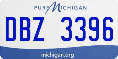 MI license plate DBZ3396