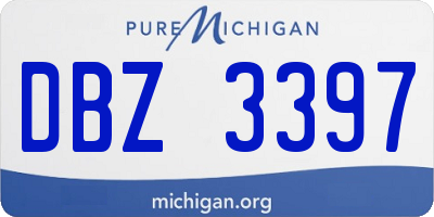 MI license plate DBZ3397