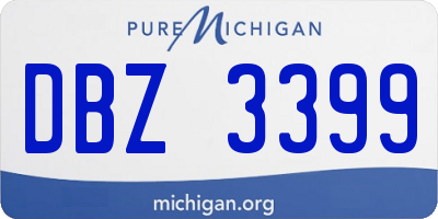 MI license plate DBZ3399